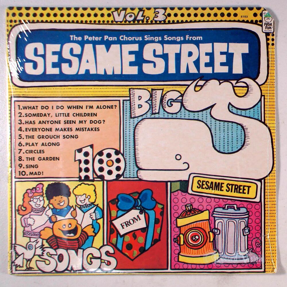 Sings Songs from Sesame Street Vol. 3 (1968) [SEALED] Vinyl • Peter Pan Records